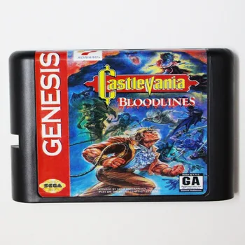 Castlevania Bloodlines NTSC-USA Mäng kassett 16 bitine Mängu kaart MegaDrive / Genesis süsteemi Tilk laevandus!