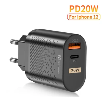 EL-US UK Plug PD 20W USB Laadija C Quick-Charge 4.0 3.0 QC4.0 PD3.0 PD USB-C C-Tüüpi Kiire USB Laadija iphone ' i 13 12 12Mini