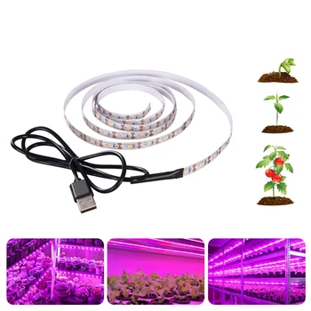 LED Grow Light Täieliku Spektri DC5V USB Kasvada Riba 0,5 m 1m-1,5 m 2m 2,5 m 2835 SMD LED Füto Lindi puhul Seemne Taimed, Lilled, Kasvuhoone