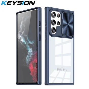 KEYSION Värv Blokeerimine Põrutuskindel puhul Samsung S22 Ultra Slide Kaamera Objektiivi Kaitse Telefoni Kate Galaxy S22 Ultra 5G