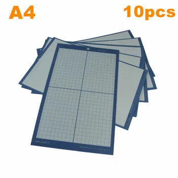 10tk A4 Mitte Tõsta Vinüül Lõikur Joonistaja Cutting Mat koos Käsitöö-Kleepuv Trükitud Grid