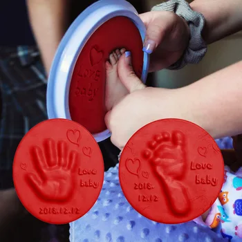 Beebi Jalajälg Muda Beebi DIY Handprint Jalajälg Jalajälg Baby Care Savi Sätestatud Vanema ja lapse Handprint Pad Mänguasi
