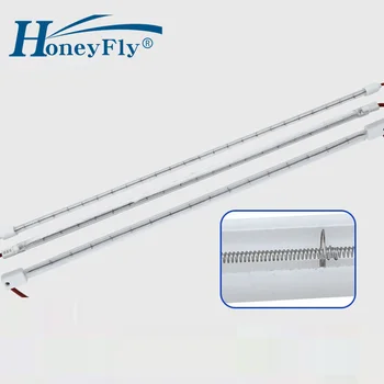 HoneyFly 10tk Infrapuna Küttekeha Lamp, 220V 1000W 500mm IR Halogeen Kütte Toru Twin Spiraal Infrapuna Kuivatamine Kvarts