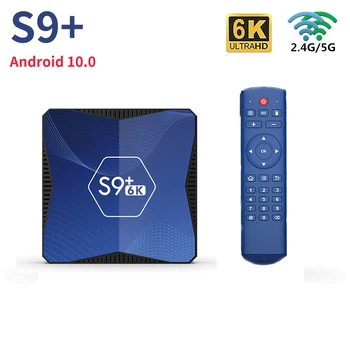 S9 Plus 6K Smart TV Box Android 10 Allwinner H616 4GB 32GB 64GB Set top box 2.4 G 5G Wifi Google 'i Youtube' i 3D 4K Meedia Playe tvbox