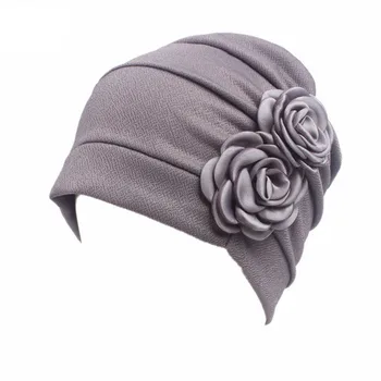 Uus Naiste Müts Puuvilla Segusid Keemiaravi Mütsid Plekk Lill Headscarf Ruffle Vähk Keemia Beanie Müts, Sall Turban Wrap riskiturvet