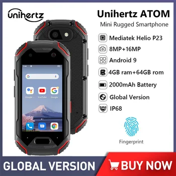 Unihertz Atom Töötab Mini Telefon Android Karm Nutitelefoni 2.45 Tolline Lukustamata Mobiiltelefon 2000mah 360H ooteaeg