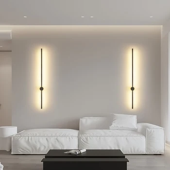 LED Seina Lambid Kaasaegsete Pikk seinavalgusti 360° Pööratav Siseruumides Seina-Kerge Magamistuba, elutuba TV Diivan Taust Seina Sconce Lamp