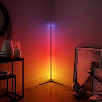 Kaasaegne LED Nurgas RGB Põranda Lamp Magamistoas voodi kõrval,elutuba Atmosfääri Värvikas Home Decor sisevalgustus Alalise Lambid