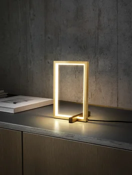 Põhjamaade Kõik-Vask LED Tabel Lamp Kaasaegne Lihtne Magamistuba Öö elutuba Uuringu Toas Office Tabel Lamp Decor Lugemise Inventar