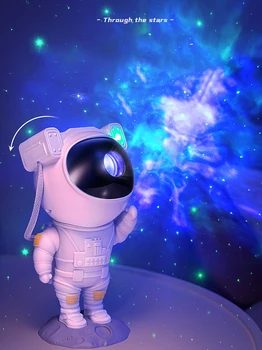 Galaxy Projektor Star Night Light with Remote Control 360°Reguleeritav Disain Astronaut Udu Projektor Lastele, Täiskasvanutele