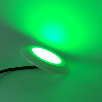 Värvikas Tuled Basseini 12V RGB Sünkroniseeritud Veealune LED Spot 12W Plastist Vaik Täis IP68 Sinine Värv Külm Valge
