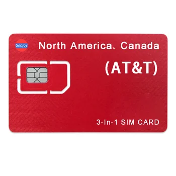 AT&T Ettemakstud Sim-Kaardi USA-Ameerikas-Kanada, Mehhiko,Rahvusvaheline Data Roaming SIM-Kaart,ATT 4G LTE wifi Piiramatu Rääkida Andmed sim -