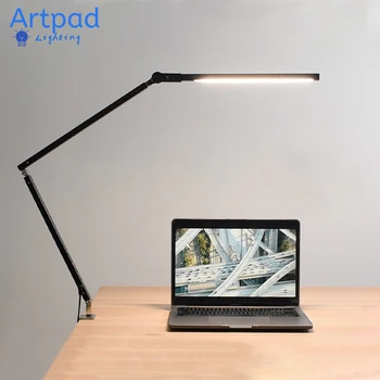 Artpad 8W Klamber Pikk Arm laualamp 3 Heleduse Timmimine Kokkuklapitavad Reguleeritavad LED-Kaasaegne Tabel Lamp Asukoht Äri Lugemine