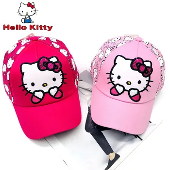 Kawaii Sanrios Seeria Laste Müts Kevad ja Sügis Tüdrukud Päikesevarju Baseball Cap Uus Armas Hello Kitty Cat Laste Kork