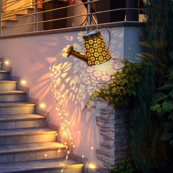 Päikese Kastmiseks Võib String LED Tuled Väljas Dekoratiivsed Veekeetja Aed Art Lambid Õue Puu Siseõue Poole Decors