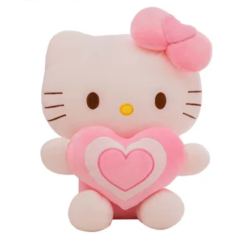 Kawaii Hello Kitty, Plüüš-Mänguasi, Nukk Armas Kallistus Südame Kt Kass Nukk Suured Super Armas Roosa Padi Pehme Täidisega Loomade Sünnipäeva Kingitus