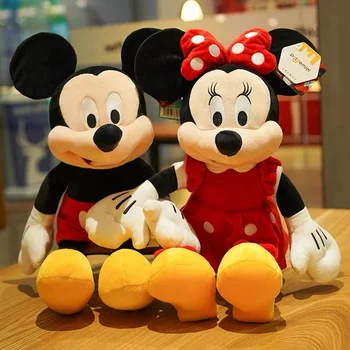Kawaii Disney Mickey Mouse& Minnie Palus Mänguasjad Disney 30Cm Armas Pehme Täidisega Nukud, Loomade Pehmed Mänguasjad Sünnipäeva Kingitus Lastele