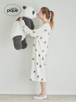 Homewear Gelato Vimm Naiste Nightgowns Panda Tuba Kanda Sleepwear Nightwears Daamid