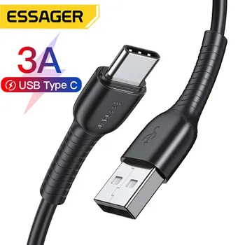 Essager USB Type C Kaabel Samsung S20 S10 Xiaomi mi 10 Pro Tüüp-C USB-C 3A Kiire Laadimine Laadija TypeC USBC Andmete pikendusjuhet