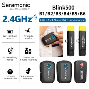 Saramonic Blink500 Jahuti Traadita Lavalier Mikrofon Nutitelefoni PC DSLR iPhone, Android Kaamera Voogesitus Revääri Mic B1-B6