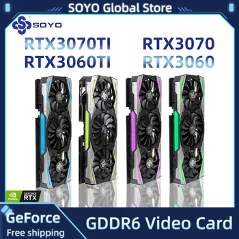 SOYO Graafika Kaardi 1650 1660Super 2060 3060 3070Ti GDDR6/GDDR6X 8G 12G Originaal Mängude Uus Video Kaart NVIDIA Arvuti GPU