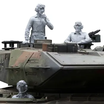 1/16 Tank Crew (3 numbrit)（ILMA TANK ） Vaik joonis Mudel Kääbus gk Unassembly Värvimata
