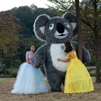 2M/2,5 M Halloween Täispuhutav Koala Maskott Kostüüm Sobib Reklaami Edendamist Cosplay Pool Mängu Kleit Loomade Täiskasvanud Fursuit Kuum