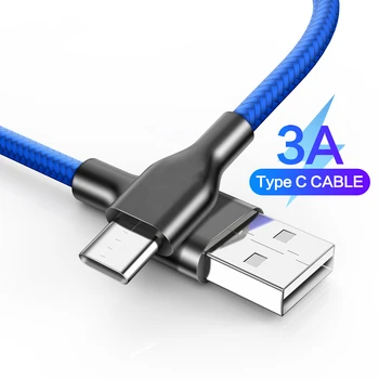 Kiire Laadimine USB Type C Kaabel 3A USB-C Cable Type C kaabel Huawei Xiaomi mi 10 Samsung S21 20 Andmete Juhe, Laadija USB-Kaabel C