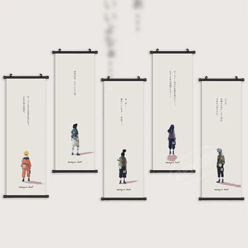 Kodu Kaunistamiseks Anime Seina Naruto Kunsti Uzumaki Maali Sasuke Uchiha Rippuvad Kerib Lõuend Hatake Kakashi Prindib Pildi Plakat