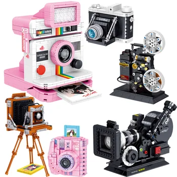 Digitaalkaamera ehitusplokk, KES Loomingulise Polaroid Retro Kaamera Mudel DIY Tellised Mänguasjad Lastele Kingitused