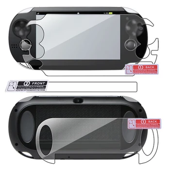 HD Ekraani Kaitsekile Sony PS Vita jaoks PSV Mängu Mängija Film Tarvikud Ekraani Kaitse Pad Esi-ja tagakaas