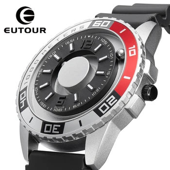 EUTOUR Uute innovaatiliste magnet metalli multi-function meeste watch fashion sport quartz watch lihtne rihm piloot