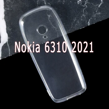 Nokia6310 Luksus Back Cover For Nokia 6310 2021 Juhul, Telefon Silikoonist Pehme TPU Selge Kaitsev Kest Nokia 6310 Juhtudel