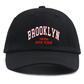 Uus Brooklyn New York isa müts tikandid 100% puuvill reguleeritav puhas mood baseball cap mehed naised hip-hop snapback mütsid