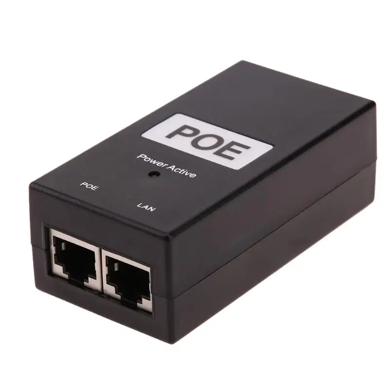 24V 0.5 A 24W Desktop POE Power Injector Ethernet Adapter Standard PD-port POE Toide Valve VIDEOVALVE, IP Kaamera