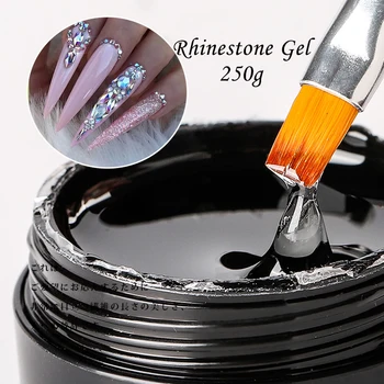 MSHARE 250g Küünte Rhinestone Geel Ei Pühi Liimi Super Sticky Crystal Keskmise Viskoossusega