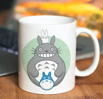 Naljakas Totoro Küülik Kruus Jänku Kohvi Kruus 350ml keraamiline loominguline reisimine kruusid ja tassid sõprade kingituste kruus