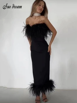 Seksikad Olkaimeton Sulg Bodycon Sidemega Kleit 2022 Uus Suvine Naiste Elegantne Celebrity Club Pool Kleit Vestidos