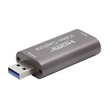 USB-Audio-Video-Capture Kaarti, 4K 1080P HDMI-ühilduva USB 3.0 Rekord, DSLR Videokaamera, Action Cam Mängimine Streaming Õpetamine