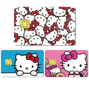 Sanrio Hello Kitty Krediitkaardi Naha Stereo 2.5 D HD Kleebis Kawaii KT Kass Kaart Kile Naha Suured Väike Kiip Veekindel Kleebis