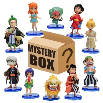 Anime Luffy Zoro ワノCountry Tegevus Arvandmed Wanokuni Ühes Tükis Sanji Kujukeste Kawaii Otama Kimono Mudel Mystery Box Lapsed Mänguasjad