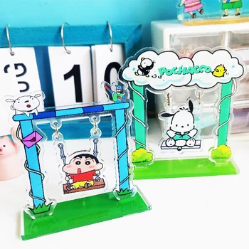 Anime Crayon Shin-Chan Kiik Seisab Plaadid Kawaii Cartoon Pochacco Akrüül Stand-Up Laua Kaunistamiseks Naljakas Mänguasjad, Lapsed Kingitus