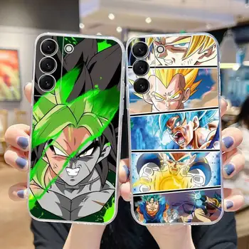Koomiksid Dragon Ball Z Son Goku DBZ Telefon Case For Samsung Galaxy S21 S22 Ultra S20 S30 FE S8 S9 S10 5G Pluss Lite Pehme Läbipaistev