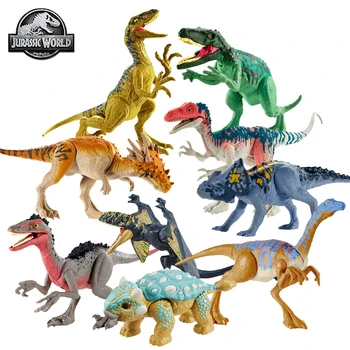 Algne Jurassic World Dinosaurus Tegevus Joonis Mänguasjad Laagris Cretaceous Rünnak Pack Mudel Velociraptor Poiste Mänguasjad Lastele Kingitus