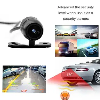 4 LED Auto tahavaate Kaamera Öise Nägemise Tagurdab Auto Määral 170 5pins Jälgida CCD Video Veekindel Värviline Parkimine M3L2