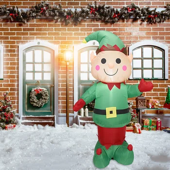 Elf Kaunistused LED Valgustusega Jõulud Inflatables Teenetemärkide Pidulik Õhkkond Stseeni Paigutus on Aed, Hoovis Muru Veranda