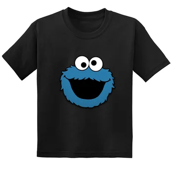 Seesami Tänav Cookie Monster Cartoon Prindi Naljakas Kids T-särk Mood Suvel Laste Riided Puuvillased Beebi Poistele Tüdrukute T-Särk