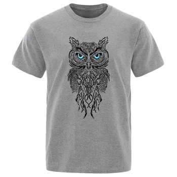 Owl Print Tshirt Lühikesed Varrukad Suvel T-särk Meestele, Naiste Mood Puuvillased T-särgid Kid Hip-Hop Tees Tops Unisex Camisetas Hombre Top