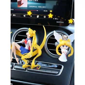 Anime Sailor Moon Auto Õhuvärskendaja Auto Interjööri Aksessuaarid Kawaii Spotify Premium Parfüümi Difuusor Cartoon Sünnipäeva Kingitus Mänguasi