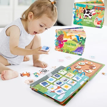 Montessori Beebi Mänguasi Lastele Raamatuid Väikelapse Varase Õppe Haridus-Vaikne Hõivatud Raamat Vanema-lapse Interaktiivne Teadmisi Meele Mänguasi